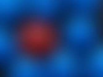 a red candy inside of a bowl of blue candy