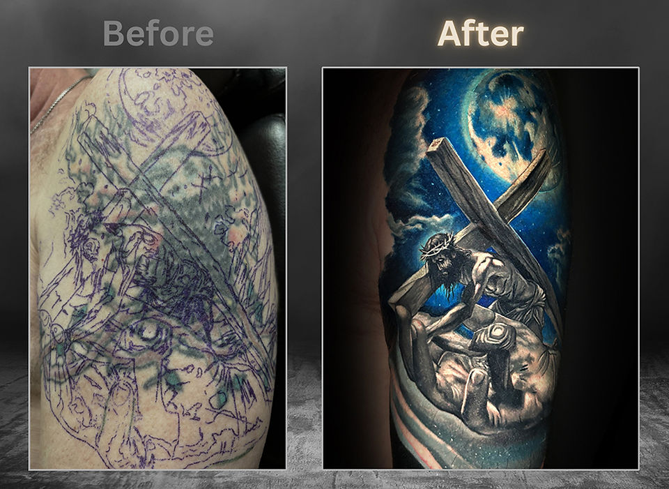 Expert tattoo cover ups in las vegas at Inner Visions Tattoo