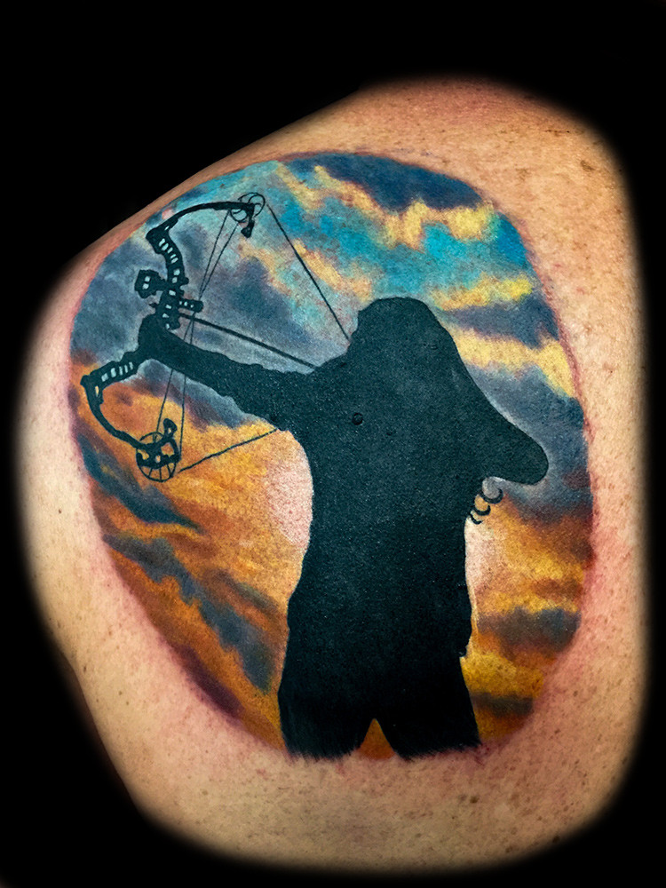 Archery Tattoos By Joe Riley Las Vegas Best Tattoo Artist