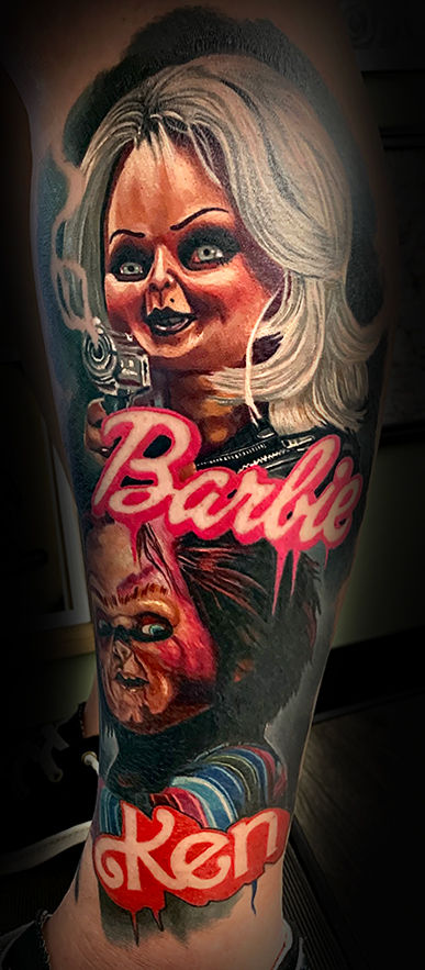 horror tattoos in las vegas by Utah Evans