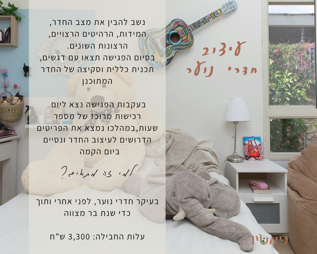 חבילת עיצוב חדרי נוער