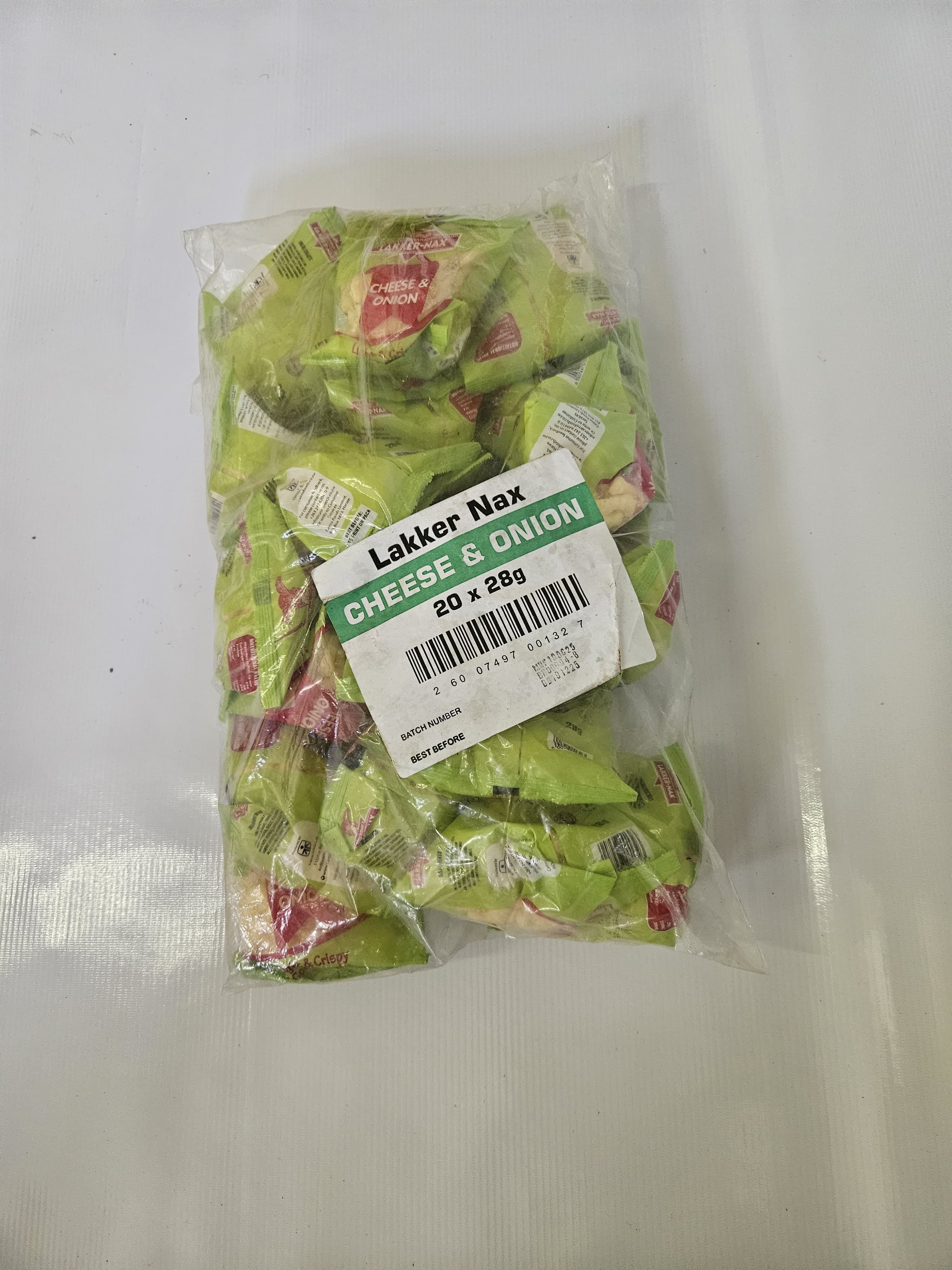 Lakkersnax Cheese n Onion 28g ( 20 Pack)