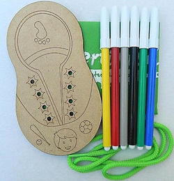 Pinta tu tenis y amarra agujeta-niño