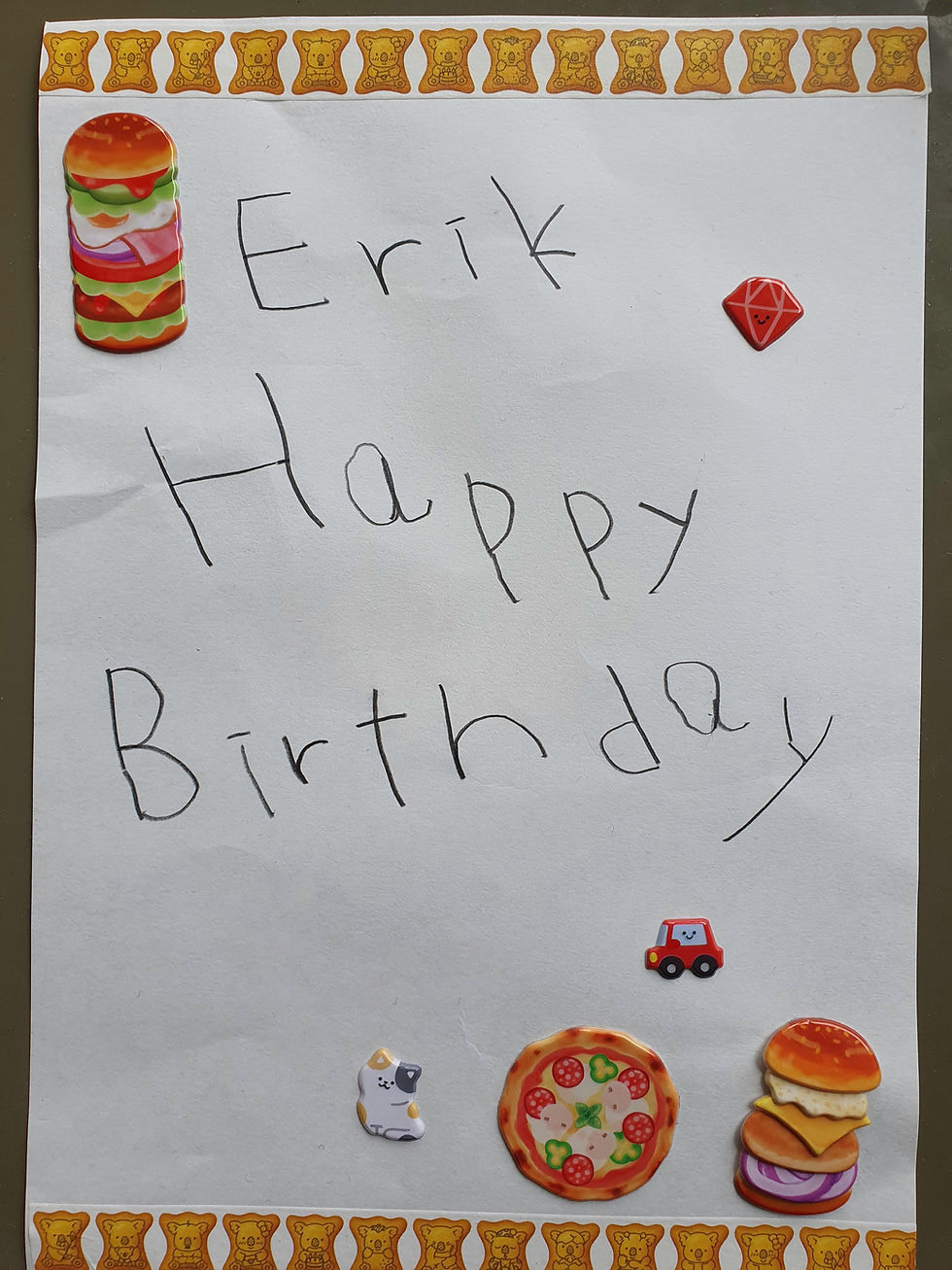生徒からの誕生日メッセージ