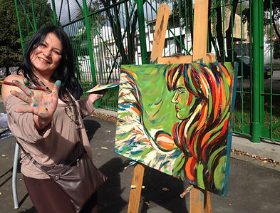 PINTURA EN VIVO DIANA FRANCIA