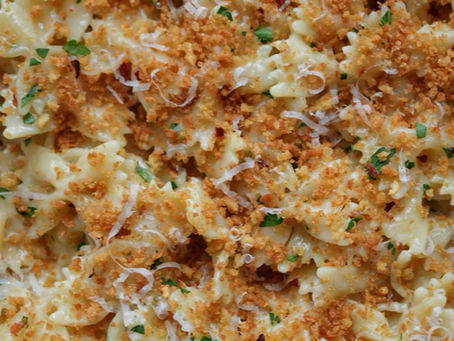 Roasted Garlic Butter Farfalle