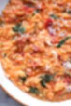 Creamy Sun-dried Tomato Orzo