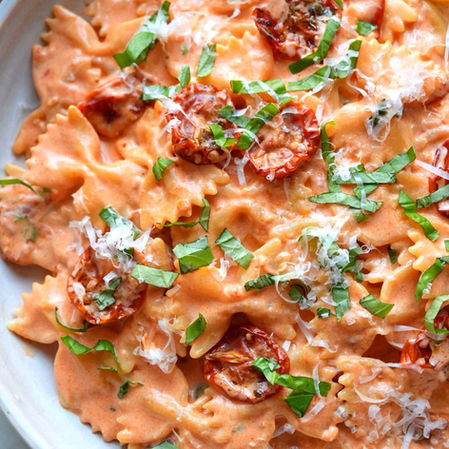 Slow Roasted Tomato & Mascarpone Farfalle