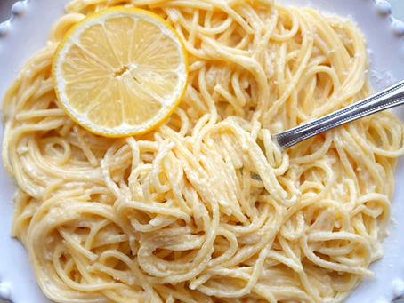 Roasted Garlic & Lemon Fontina Spaghettini