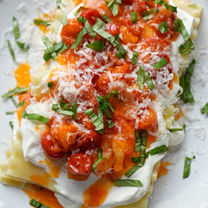 No Bake Caprese Lasagna 
