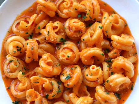 Calabrian Chili Butter & Roasted Garlic 'Nodi Marini' Pasta