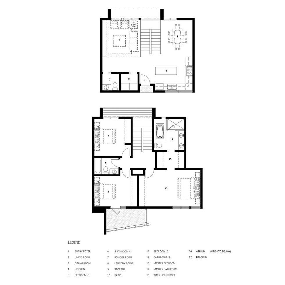 Unit F / 1,687 SF / 3 Bed / 2 Bath