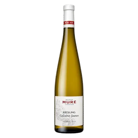 Bottle of Maison Muré Riesling Calcaires Jaunes 2024 Alsace white wine