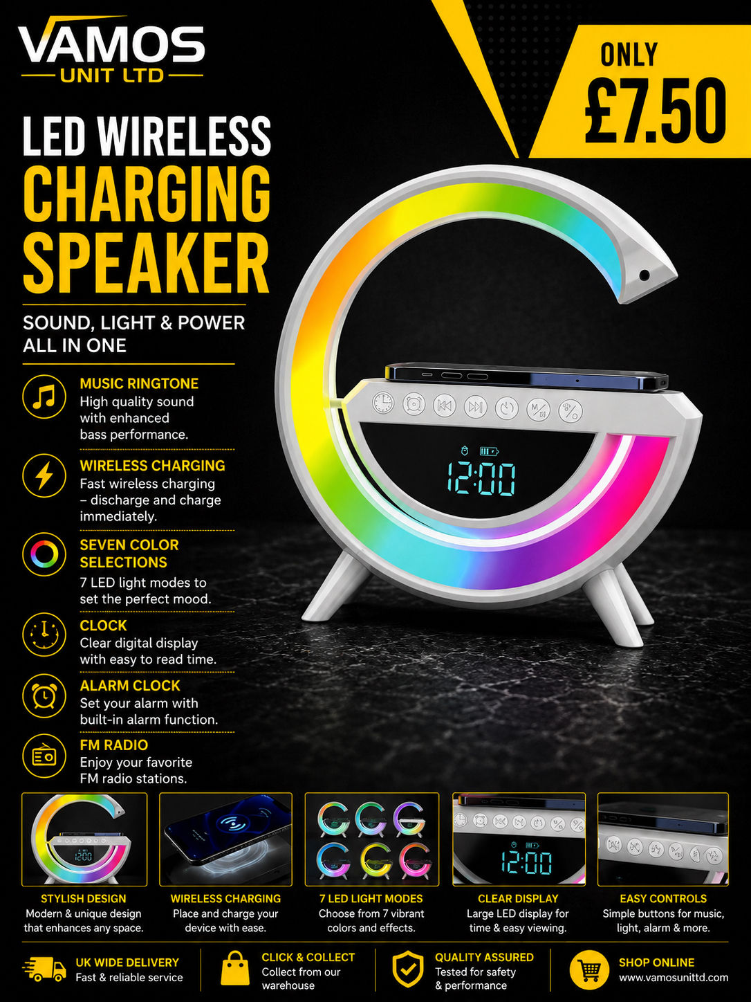 2in1 Wireless speaker and phone charger 