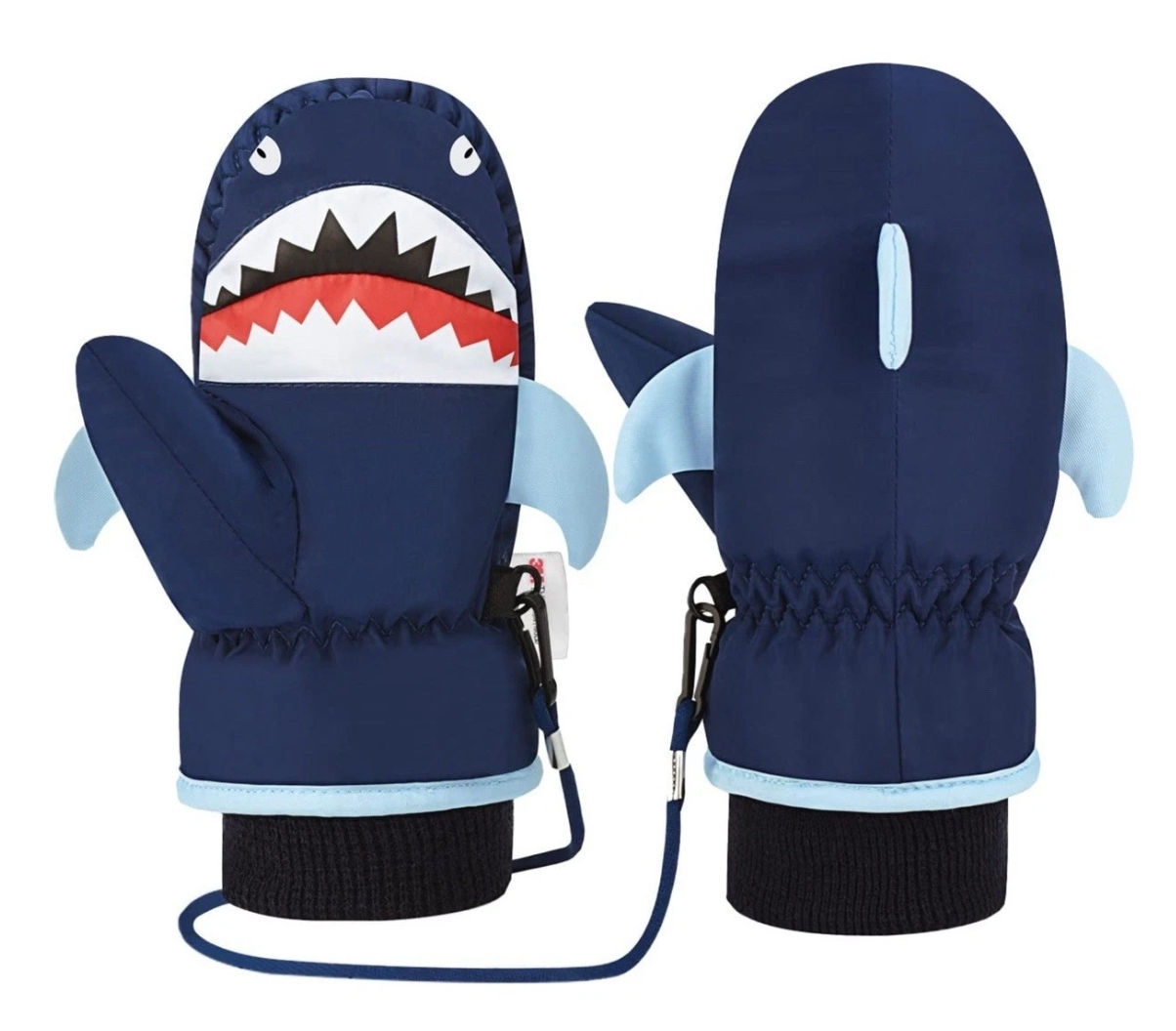 Kids Winter  Gloves Sea Blue 3-5 Years Age Waterproof