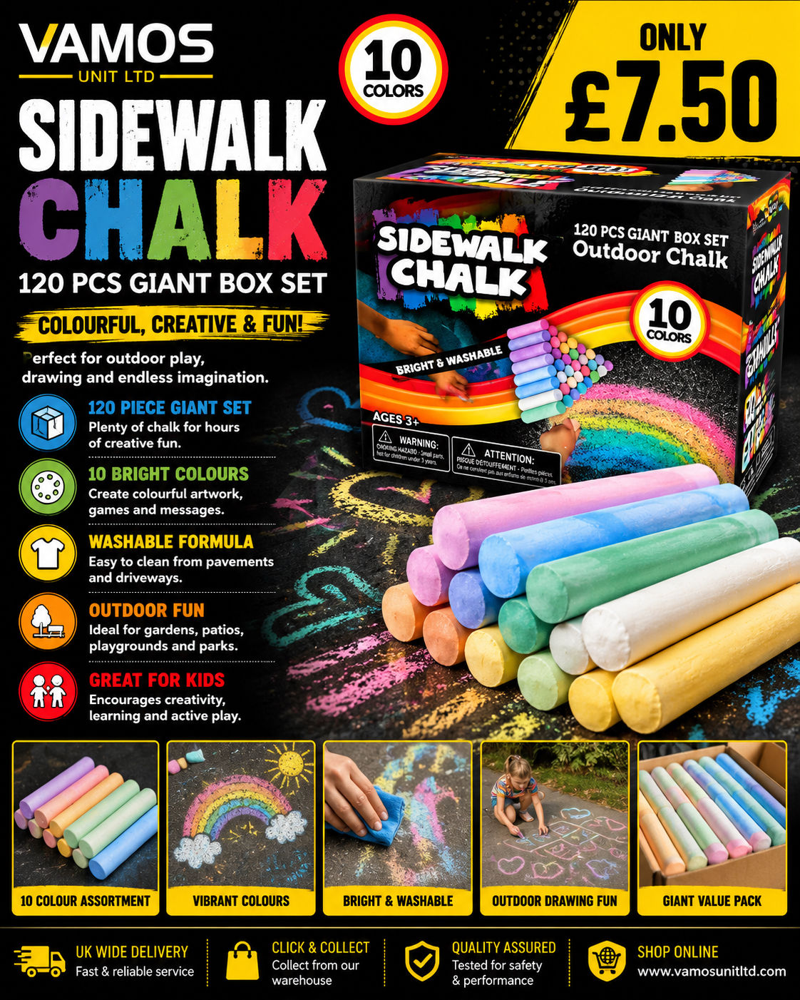 120pcs Chalks