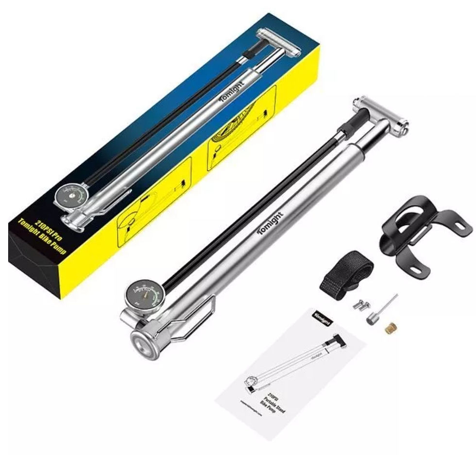 Tomight Mini Bike Pump, High Pressure 210 PSI/14.5 Bar Floor Pump