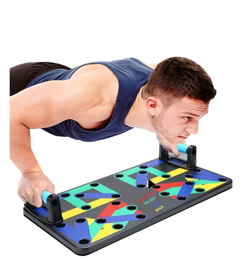 Thumbnail: Multifunctional Color-Coded Push-Up Board – Full Upper Body Workout System