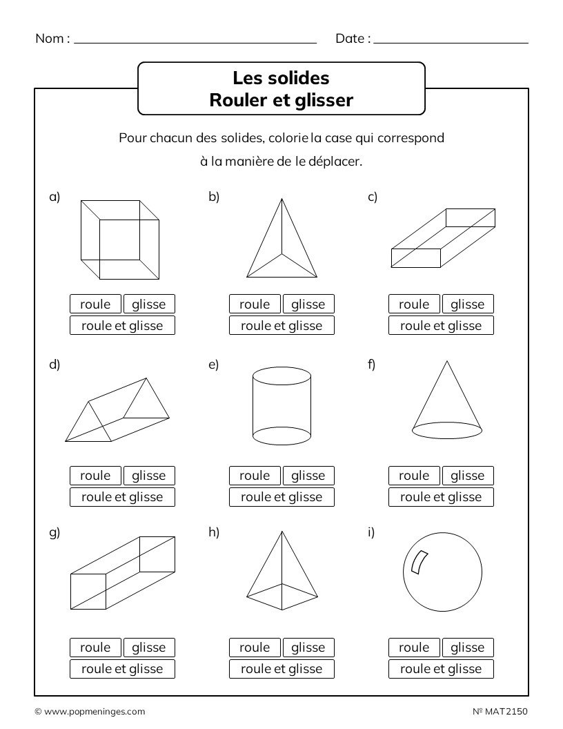 Les solides - Rouler et glisser | PopMéninges