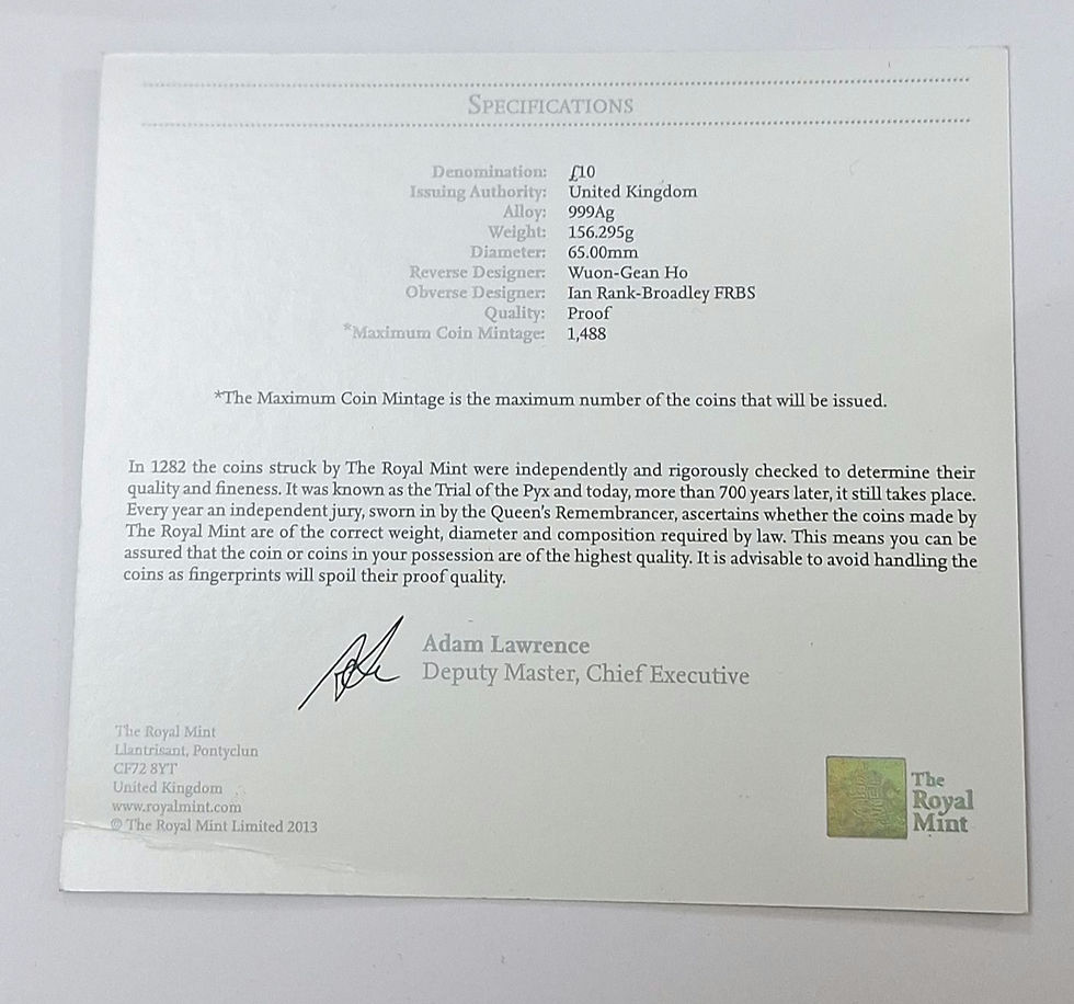 Thumbnail: Coin17.  Royal Mint 5oz 999 Silver Lunar Year of the Horse 
