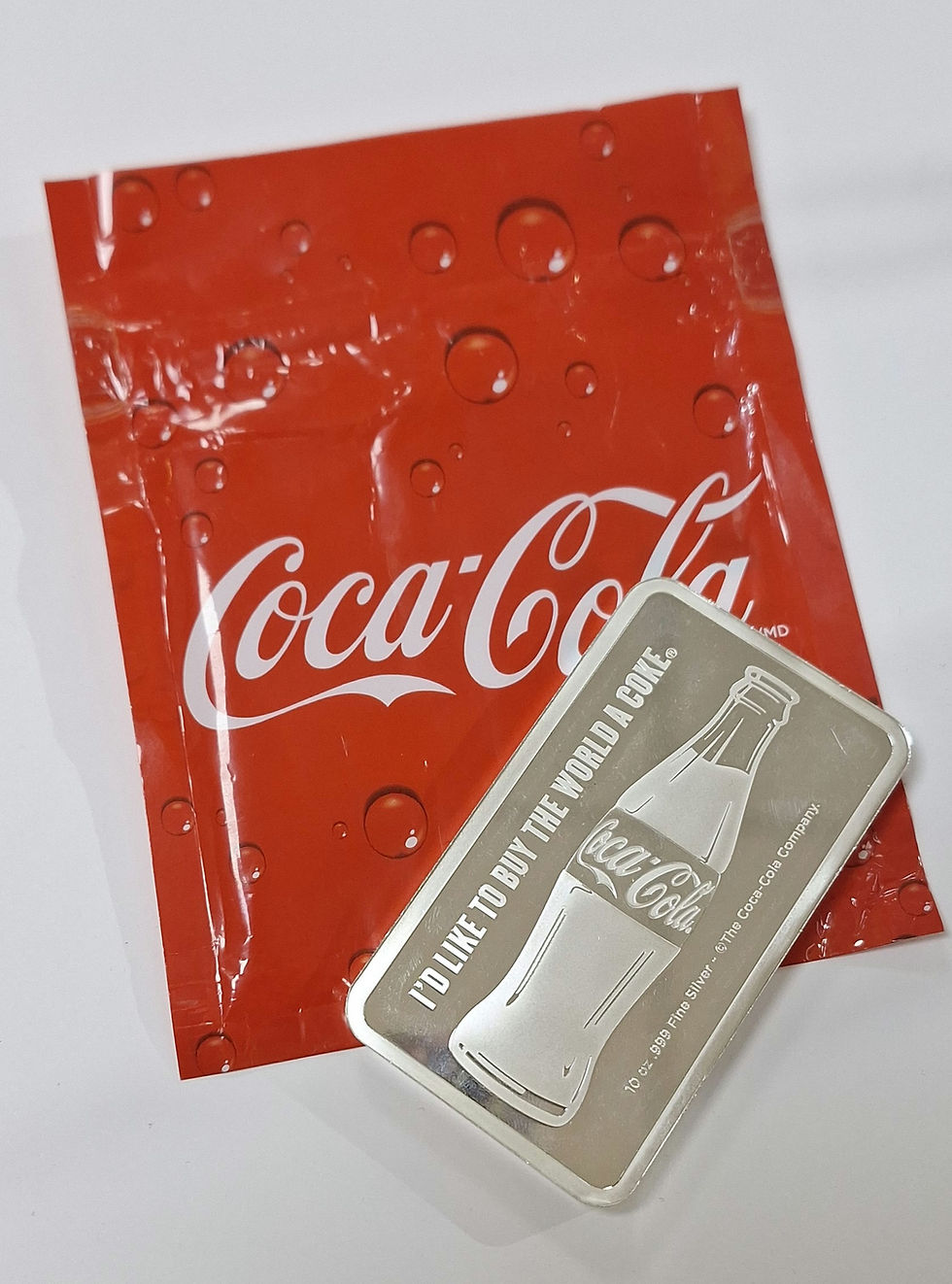 Thumbnail: Coin16.  999 Fine Silver 10oz Coca-Cola bar