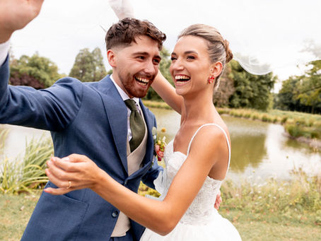 Mariage sourire orangerie voile
