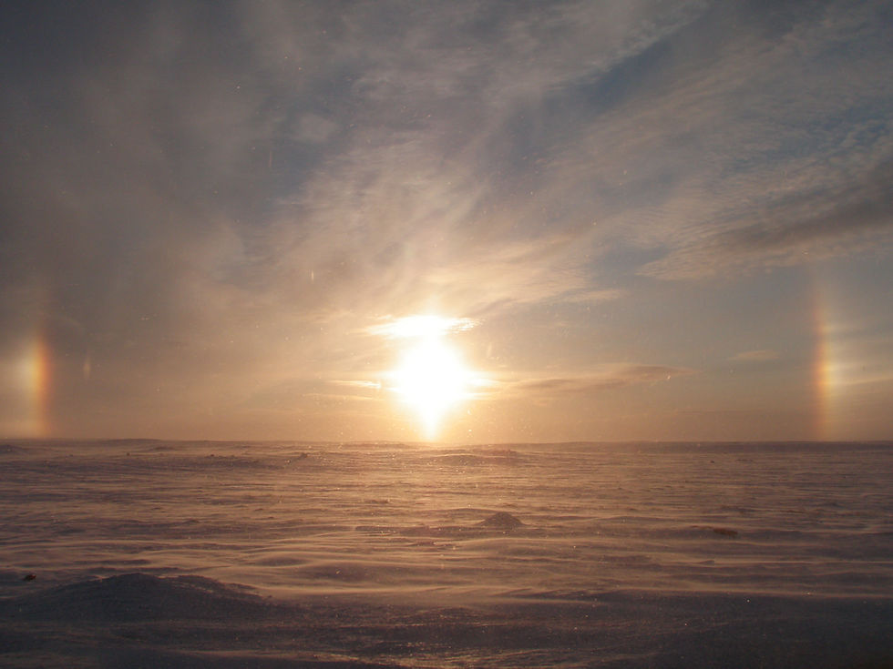 Sun Dog at sunset