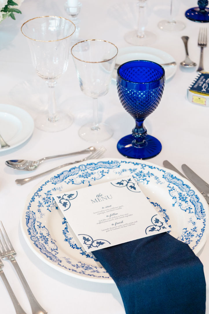 Portuguese blue tiles tableware