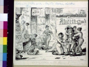 The Only Solution of the Mormon Problem (1871) by Hal Coffin (Original Print) – Obtained from