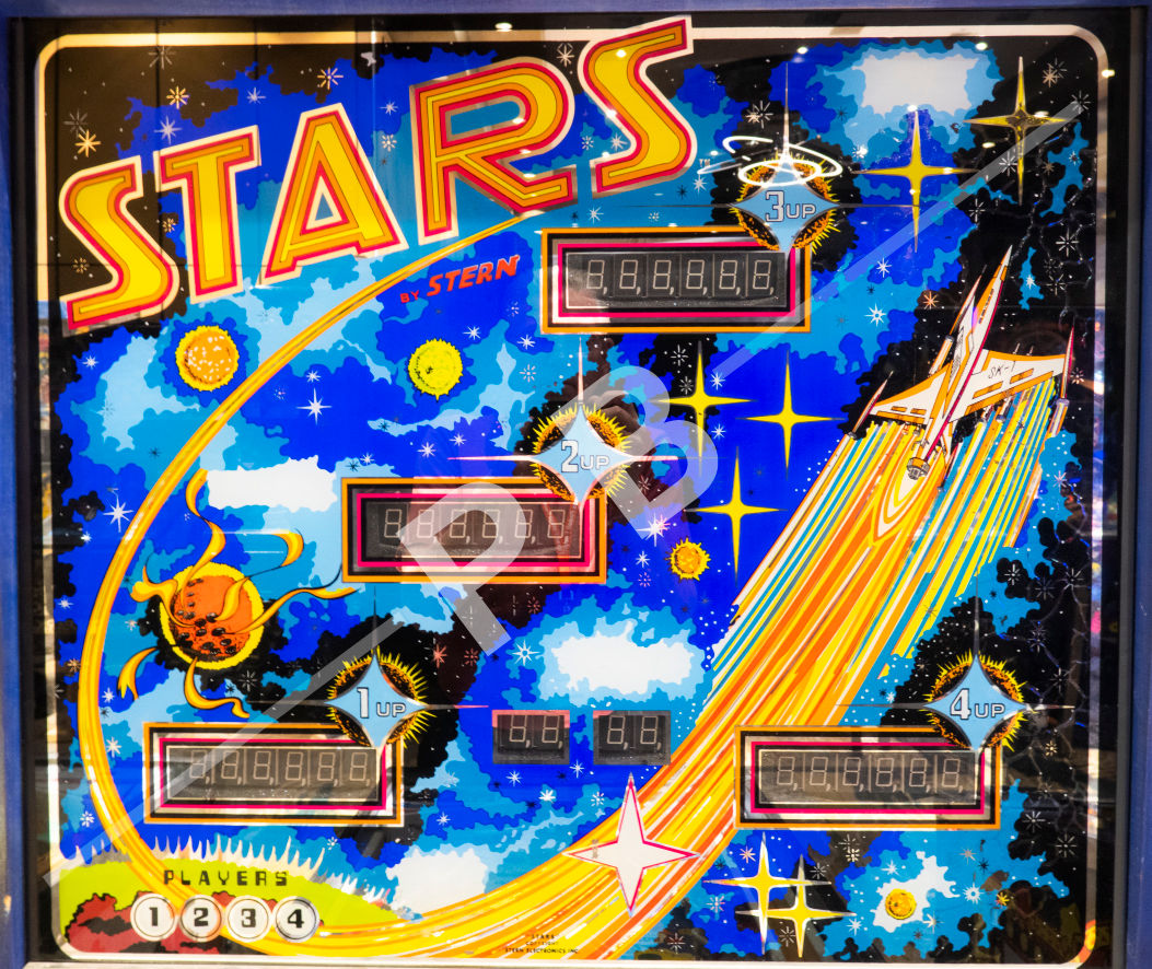 Stars 1978 Stern Backglass