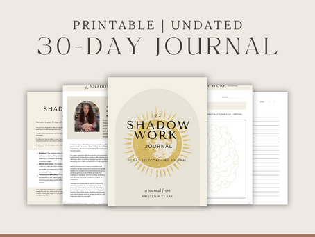 Step Into the Shadows: A 30-Day Journey of Self-Discovery Shadow Work + Reiki + Journaling