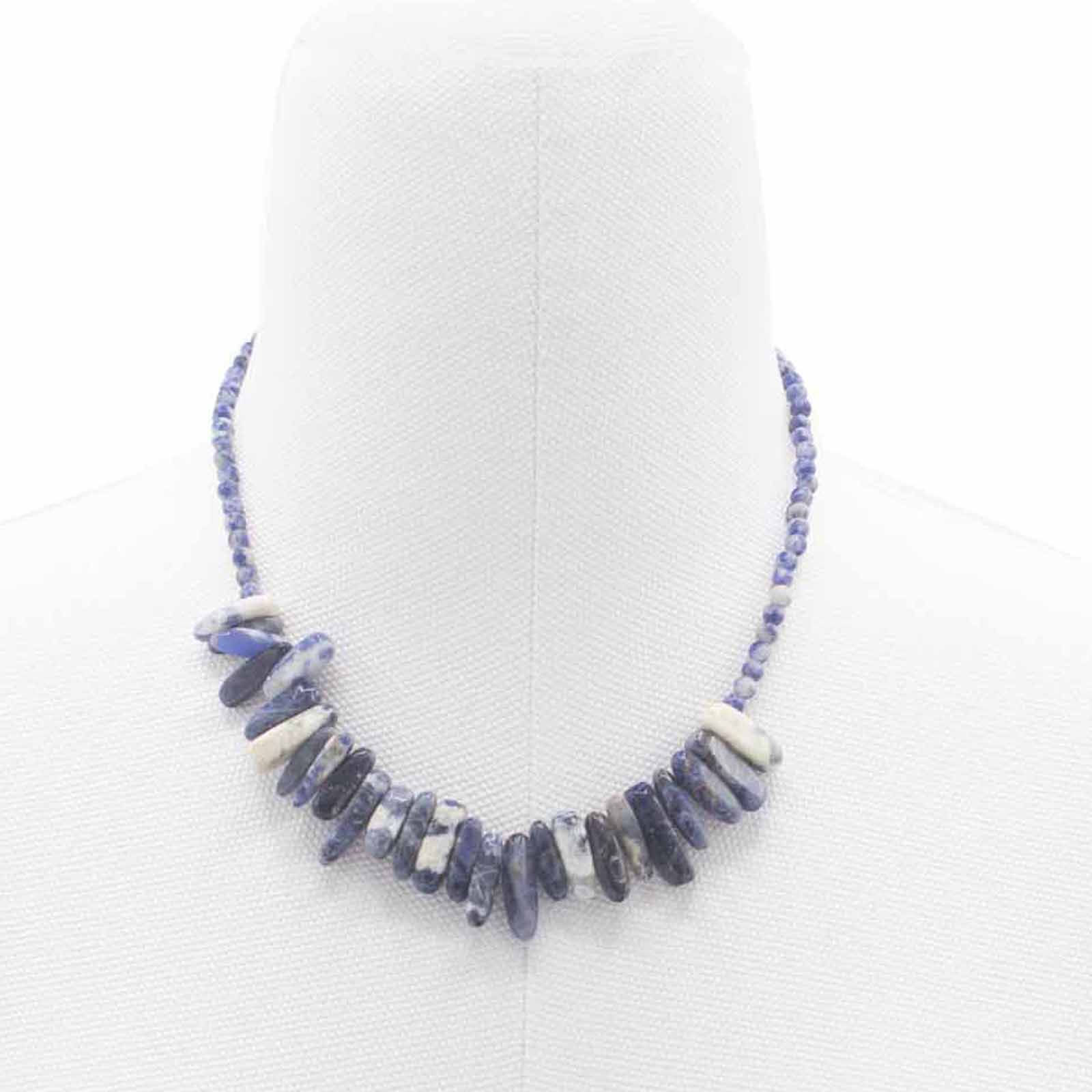 Sodalite Gemstone Necklace - Wisdom, Knowledge & Clear Thinking