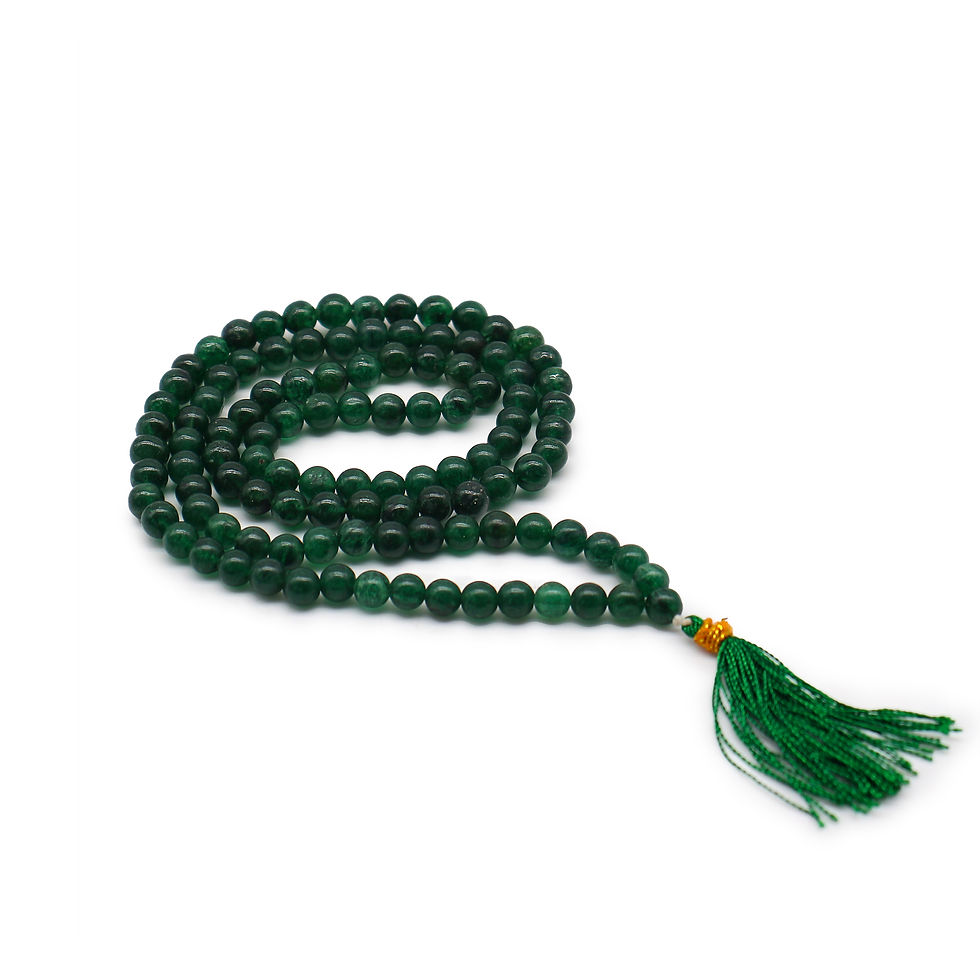 Good Luck Jade Mala Beads - Attract Luck, Prosperity and Abundance
