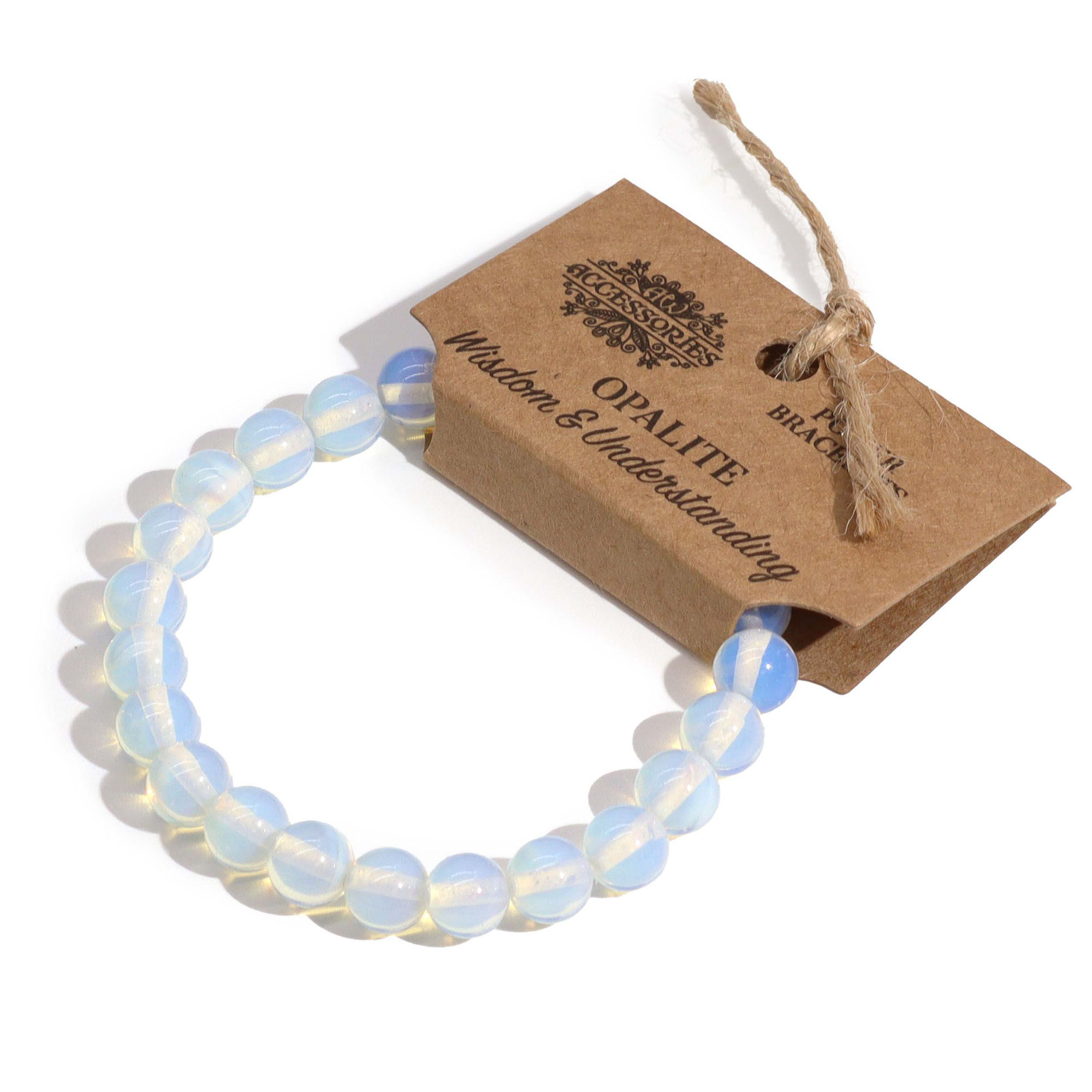 Opalite Power Bead Bracelet - Wisdom & Understanding - Twin Flame Shop