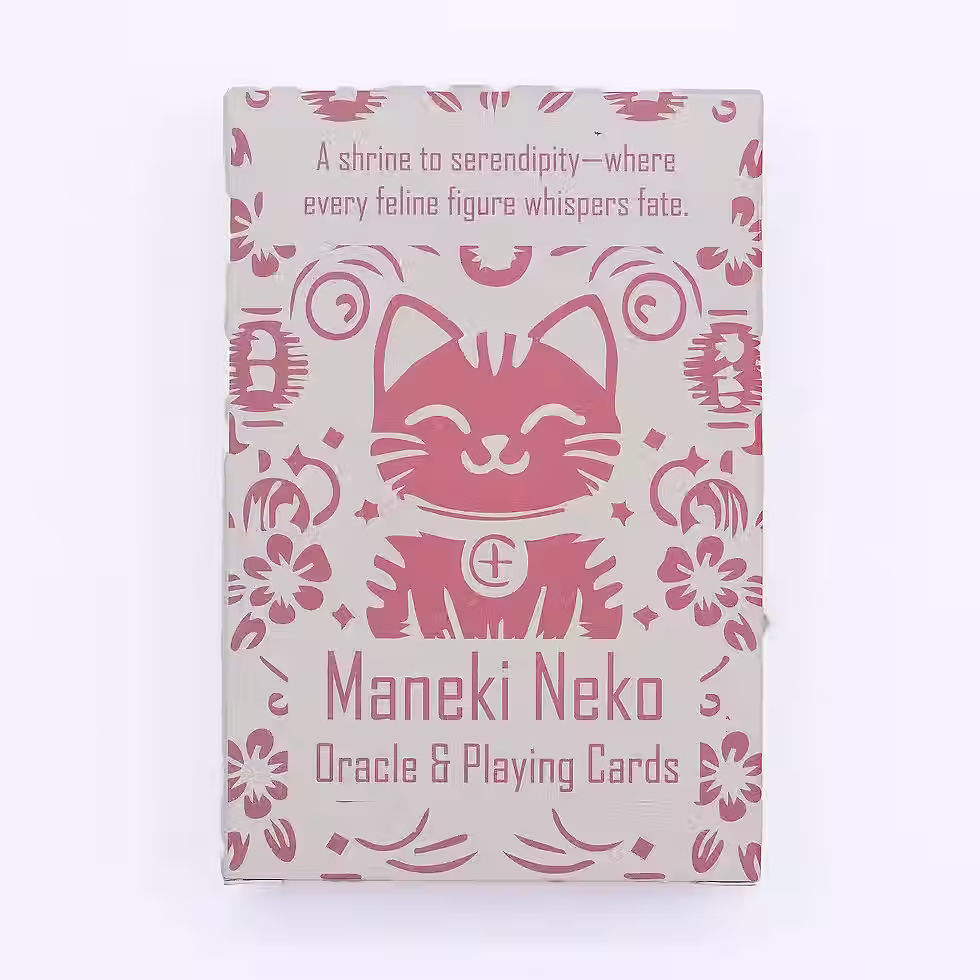 Fortune Cats Playing & Oracle Cards | Maneki Neko Lucky Cat Deck