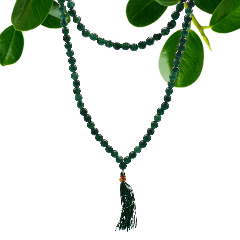 Good Luck Jade Mala Beads - Attract Good Luck & Prosperity