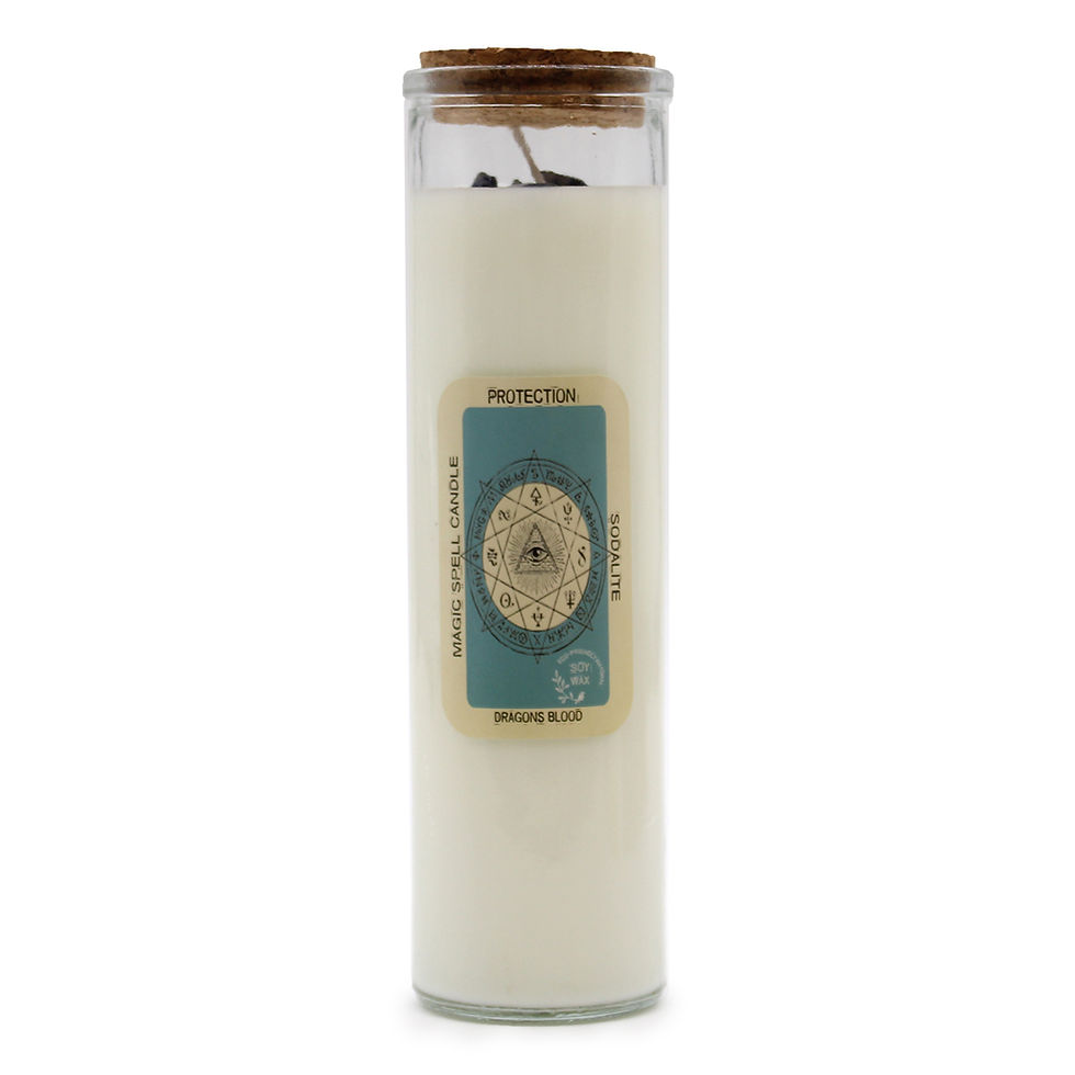 Protection - Magic Spell Candle | Sodalite - Twin Flame Shop, Soulful Searching