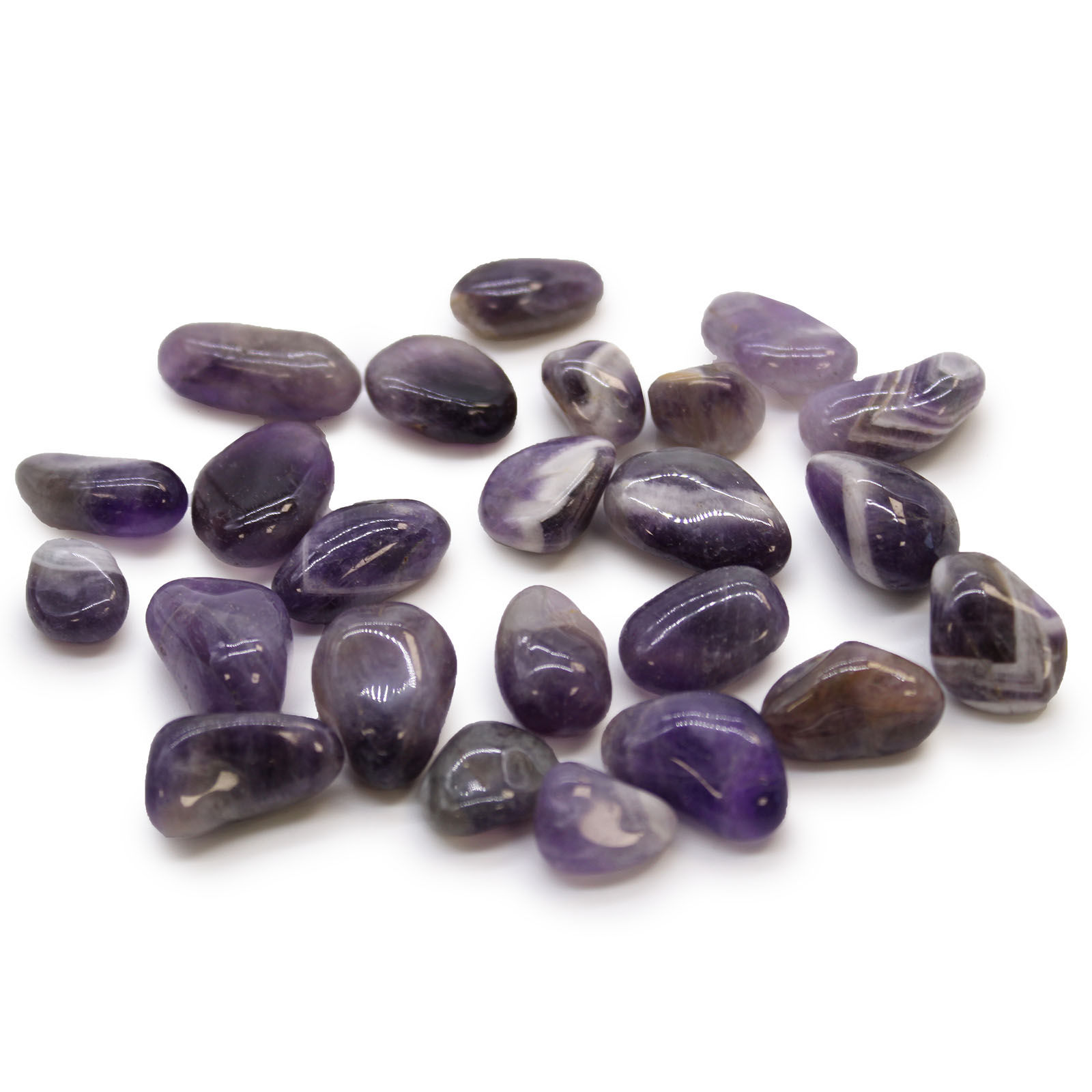 Small Amethyst Tumble Stones (24 Pack) - Intuition & Psychic Abilities