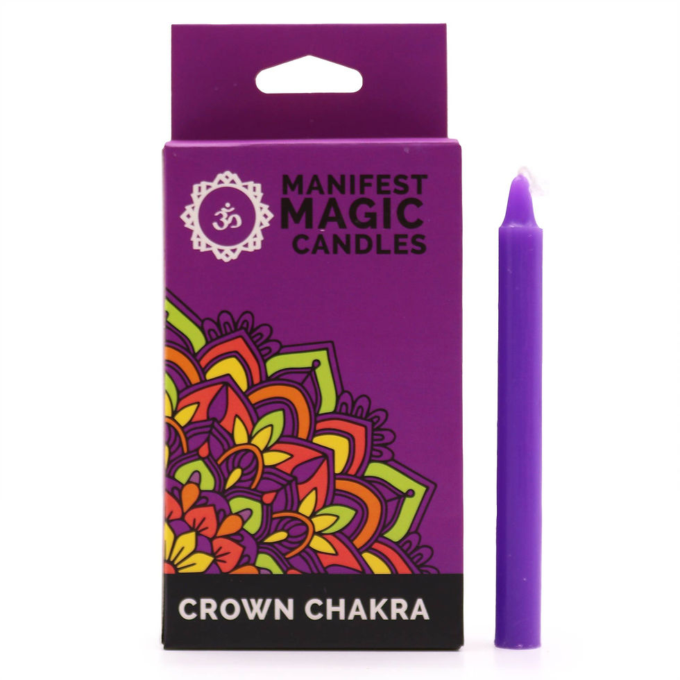 Crown Chakra Spell Candles - Twin Flame Shop - Soulful Searching