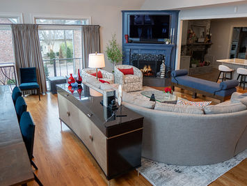 Hendersonville Living Room Interior Design | 615interiors - Gwen Canfield