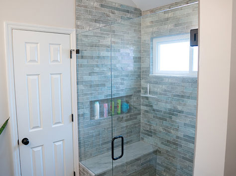 Primary bathroom remodel interior design; (Antioch, TN; General Contractor: Vesta Homes LLC)