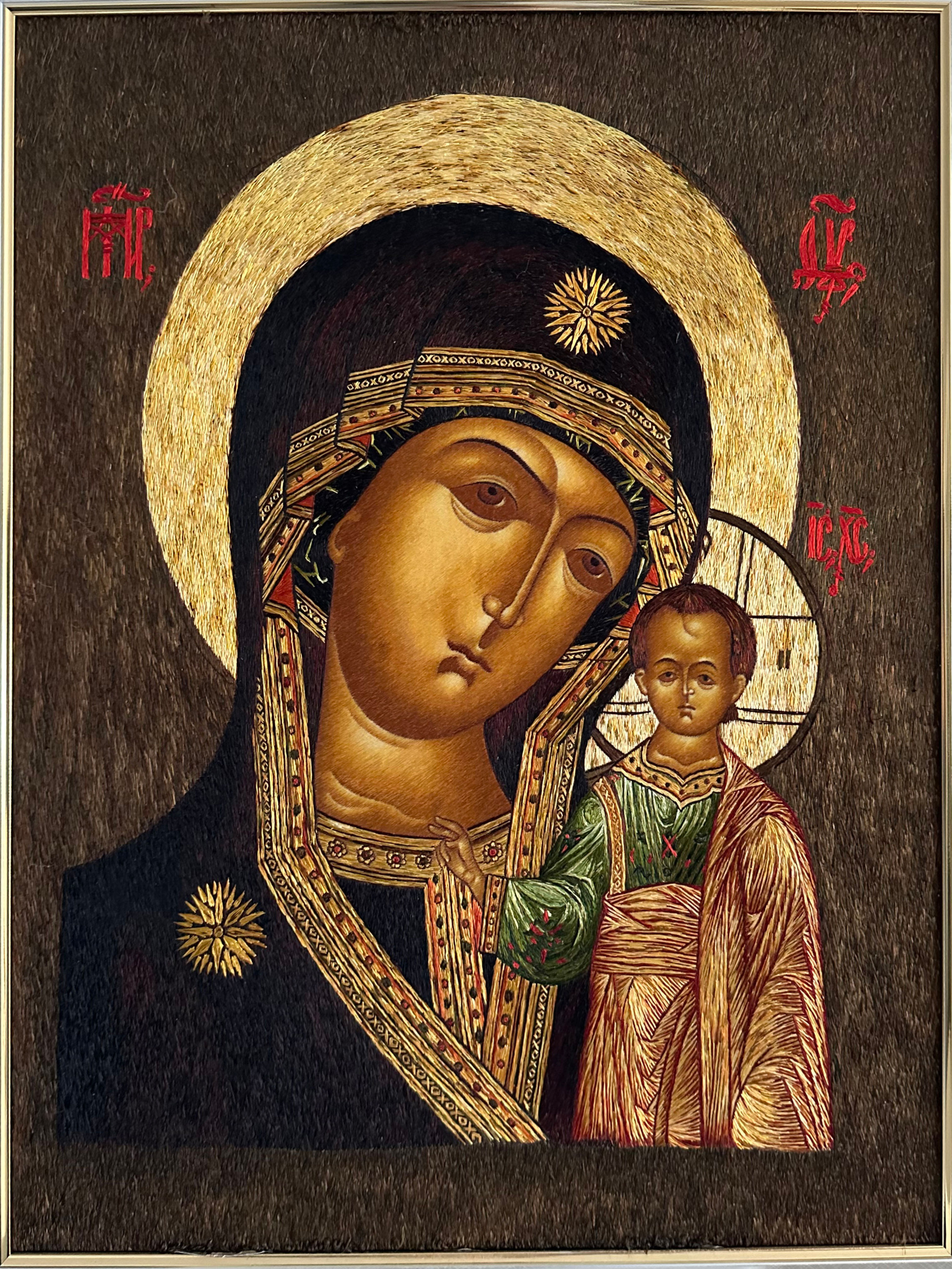 Wall Decoration Silk Embroidered Tapestry Icon