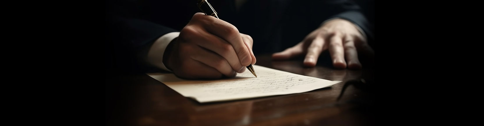 Provenance and Authenticity: A master’s hand signing a Certificate of Authenticity with a gold nib pen. Alexander’s Collection guarantee of museum-grade origin.