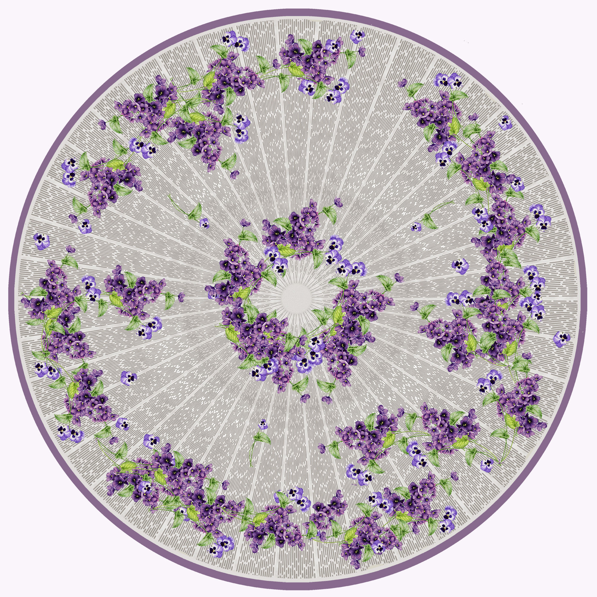 Area rug C-501 "Violets"