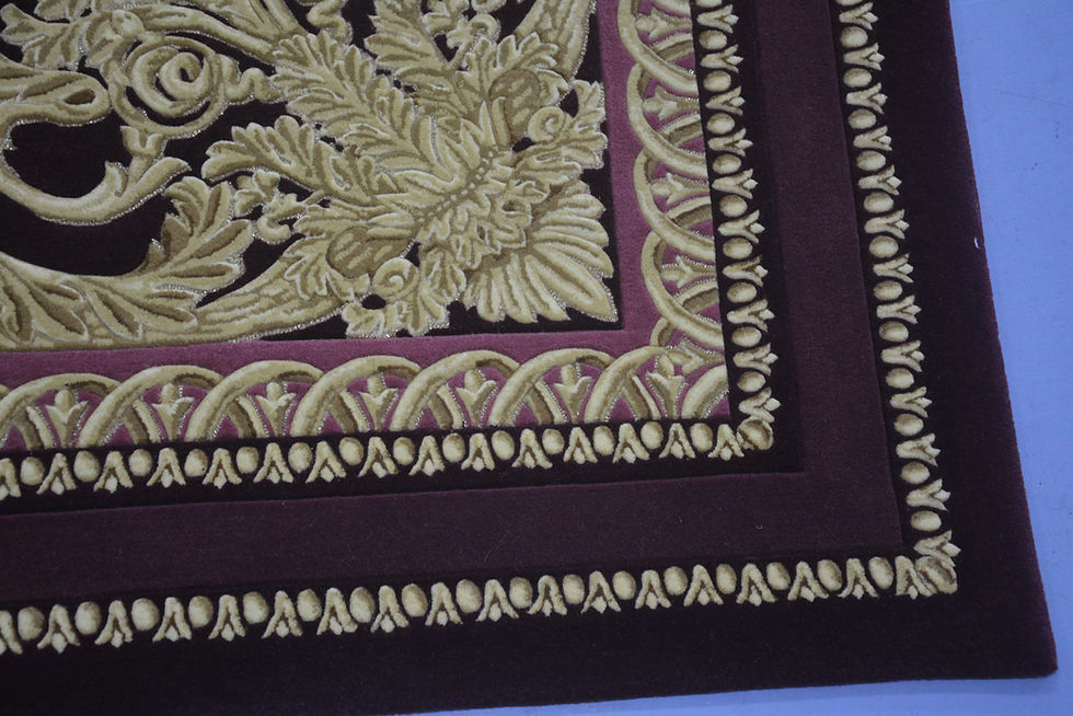 Thumbnail: Western European Fine Wool Tufted Area Rug Pegasus with Ornament Design