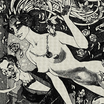 Margarita at Woland's Ball — Silk tapestry after Mikhail Bulgakov, original art by Orenyansky — Alexander’s Collection