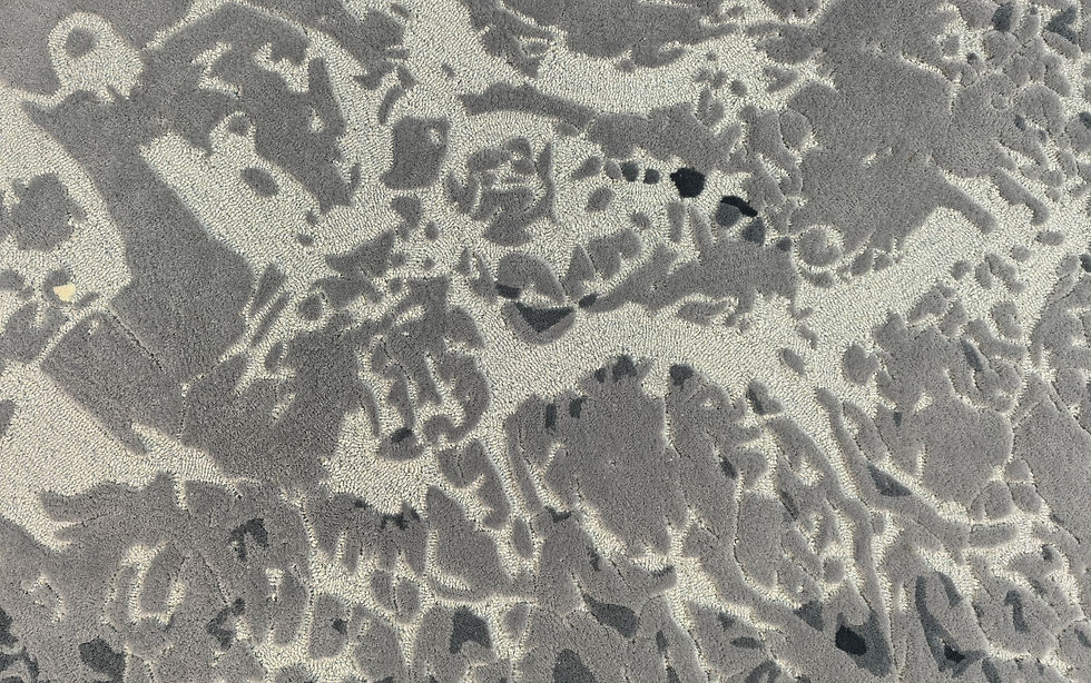 Thumbnail: Premium 100% New Zealand Fine wool fibers on “Whirlpool” rug with velvet-like finish
