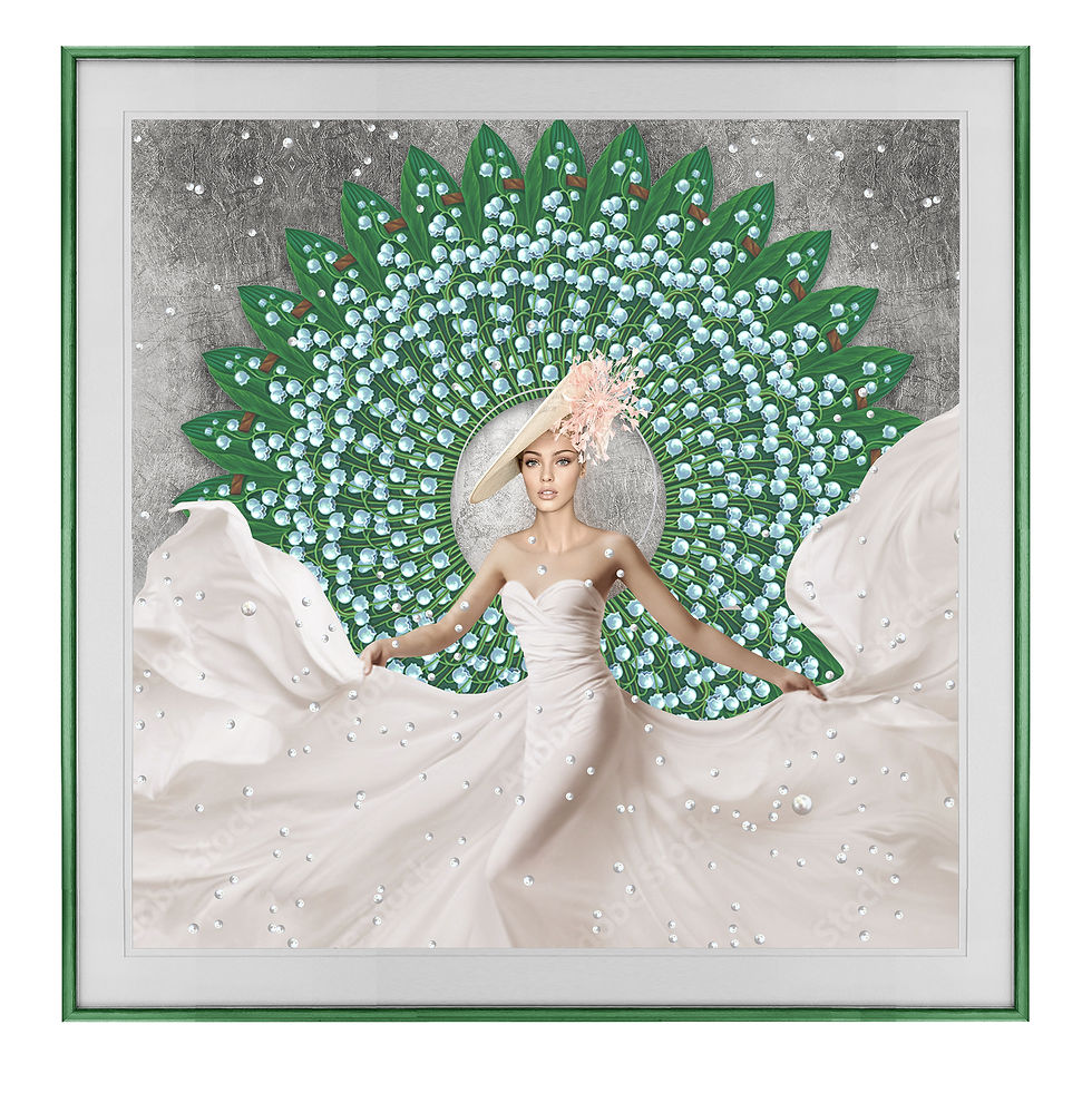 "Lady of Flowers" Art Print - Alexander's Collection art print gallery