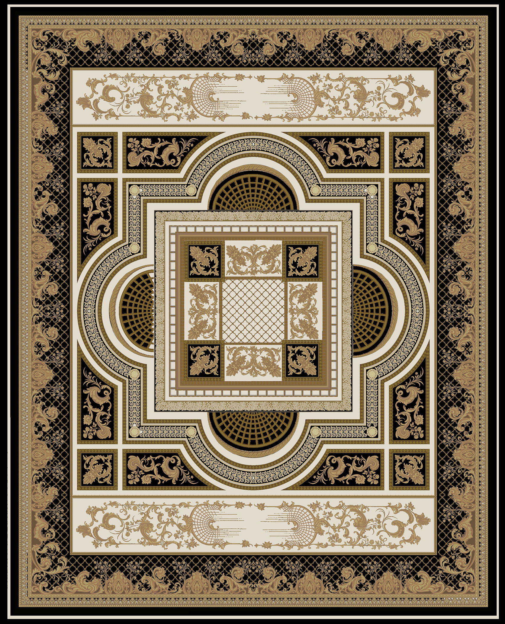 Area rug C-178/2 "Palazzo Ducale"