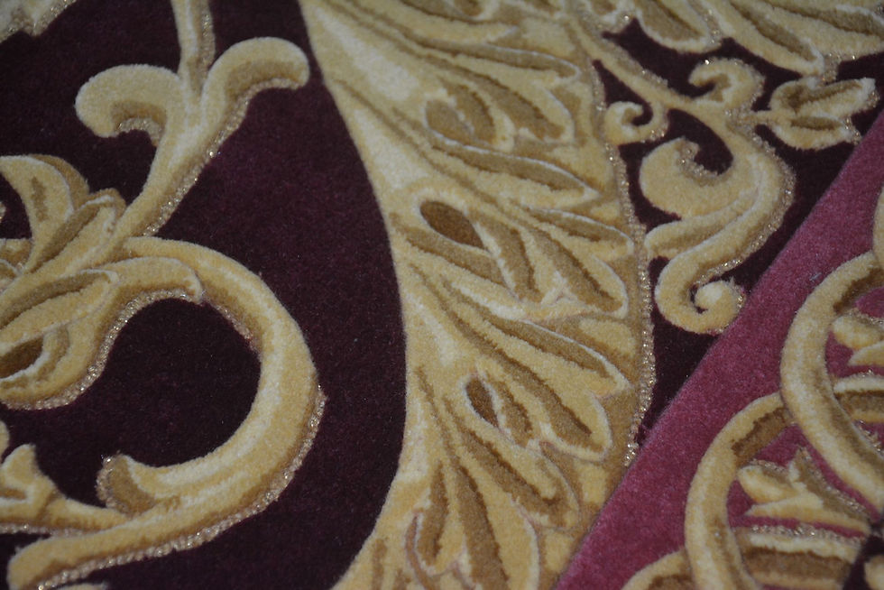 Thumbnail: Western European Fine Wool Tufted Area Rug Pegasus with Ornament Design